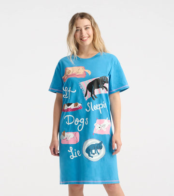 Little Blue House Let Sleeping Dogs Lie Women’s Sleepshirt